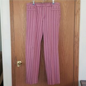 Very Nice Venezia Purple Striped Pants Sz 14